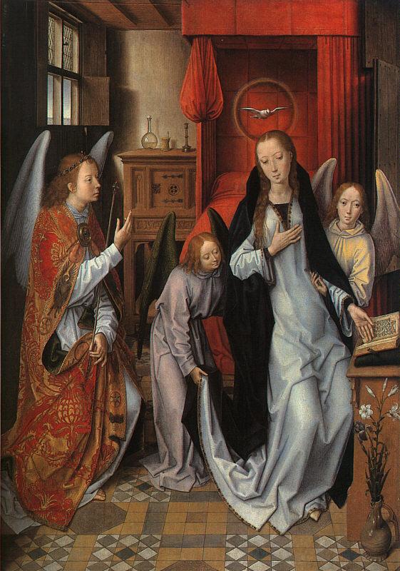 Hans Memling The Annunciation  gggg oil painting image